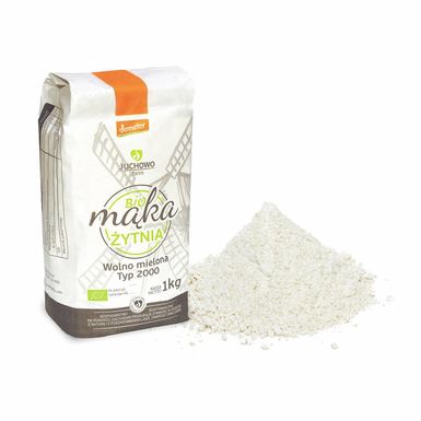MĄKA ŻYTNIA RAZOWA TYP 2000 DEMETER BIO 1kg 