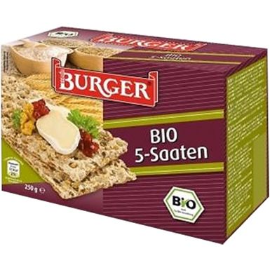 PIECZYWO CHRUPKIE BŁONNIKOWE ŻYTNIE RAZOWE 5 ZIAREN BIO 250g 