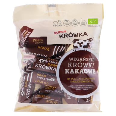 KRÓWKI KAKAOWE BEZMLECZNE BEZGLUTENOWE BIO 150g 