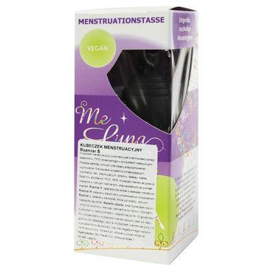 KUBECZEK MENSTRUACYJNY CZARNY ROZMIAR S 